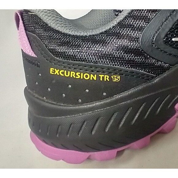 Saucony Excursion TR Trail Running Shoes S10669-34 Black/silver Women's Size 8.5 - Picture 15 of 16